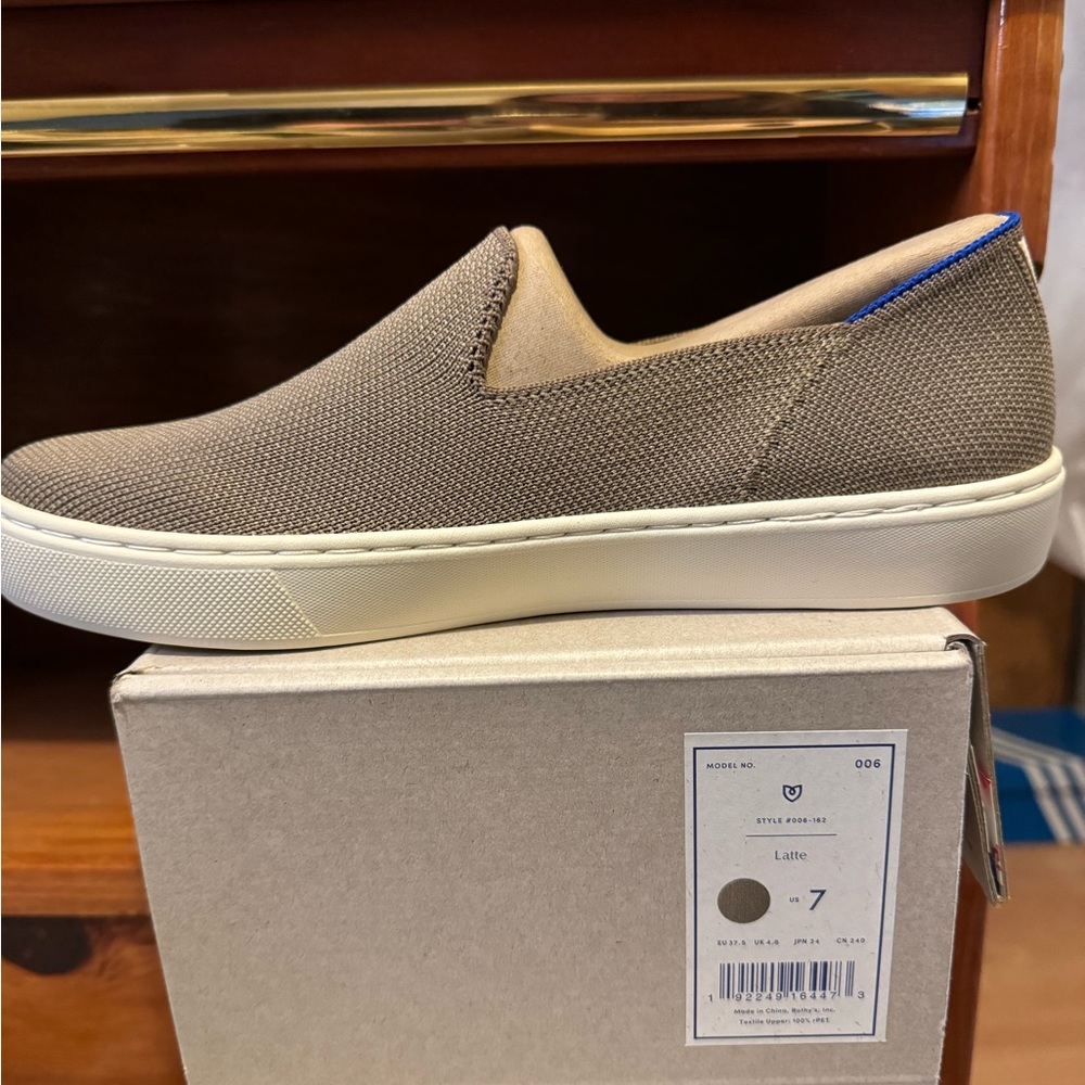 Rothy’s The Original Slip On Sneaker Latte Color